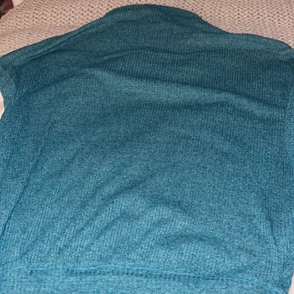 Free People // We The Free Madeline Ribbed Blue Top NWOT🌛 - Picture 8 of 10